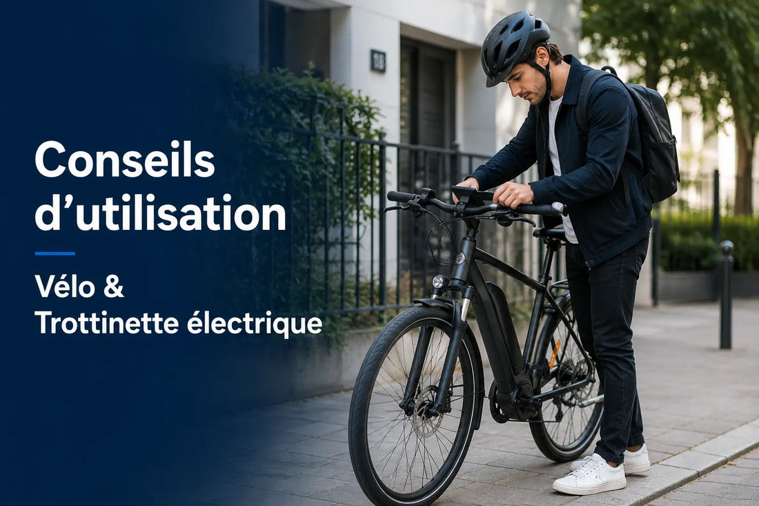 Conseils d'utilisation vélo et trottinette électrique : autonomie, sécurité et entretien