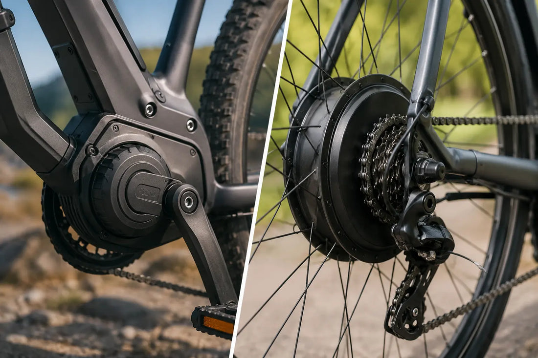 Moteur pédalier ou moteur roue : quel moteur choisir pour son vélo électrique ?