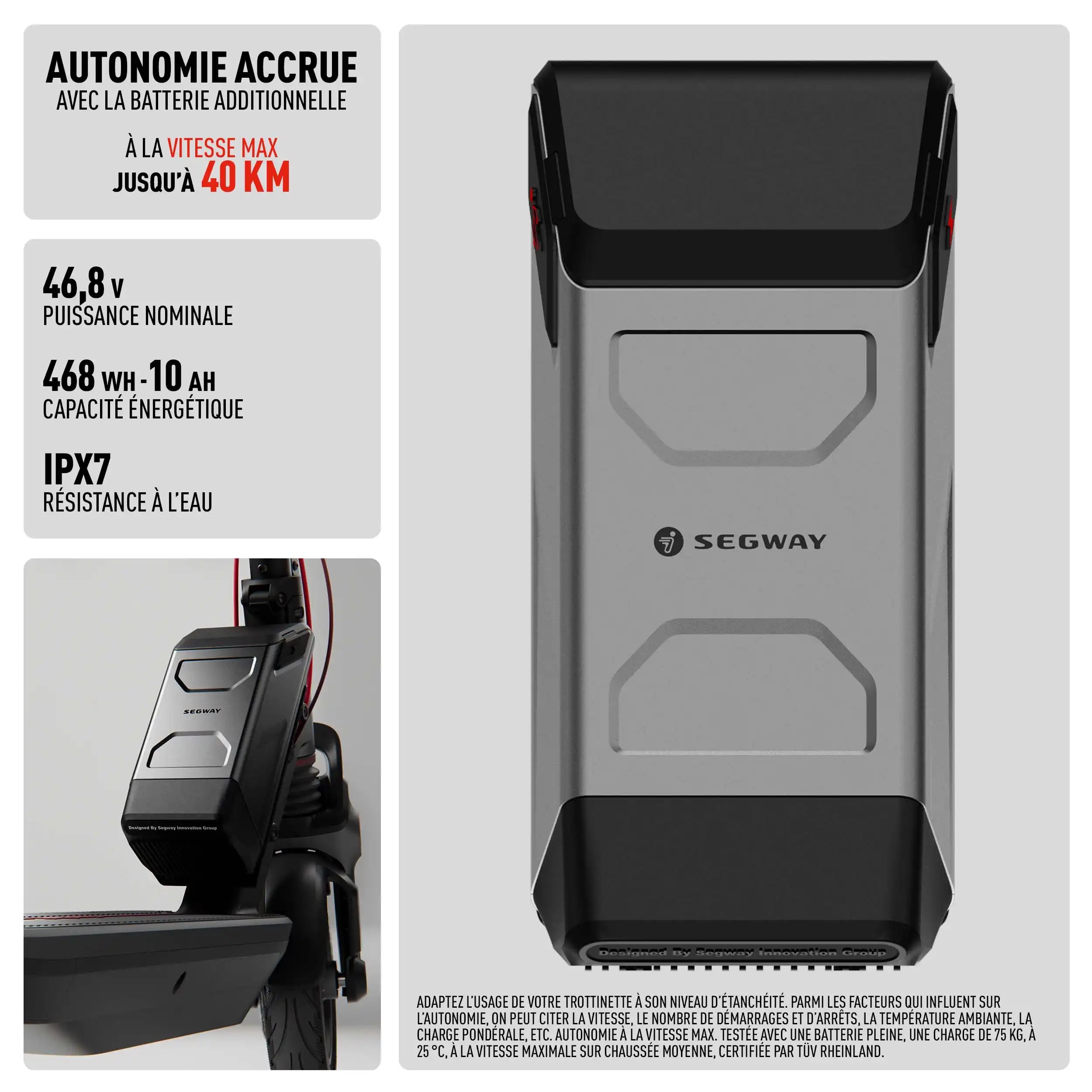 Batterie Externe 48V Segway Ninebot